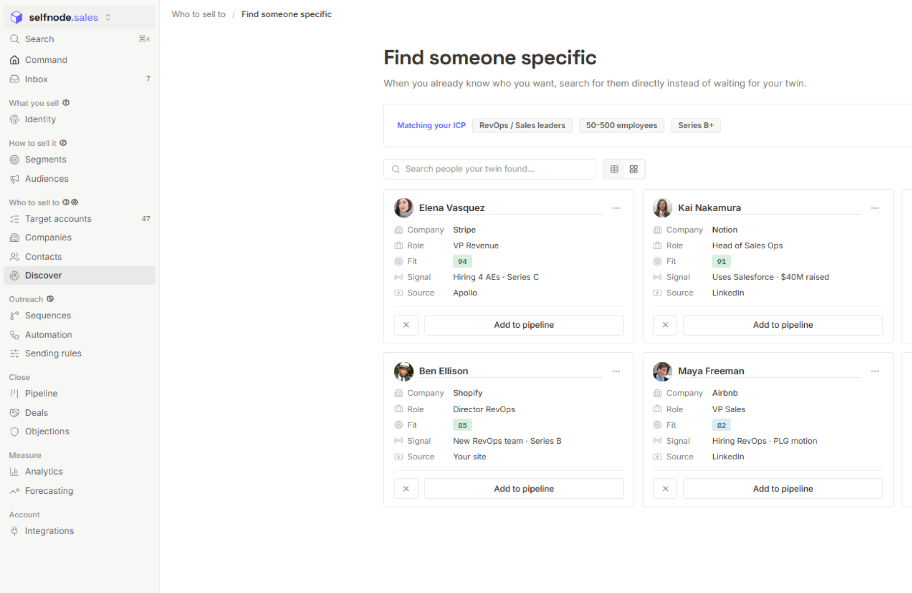 Lead Discovery — ICP-grounded prospect search