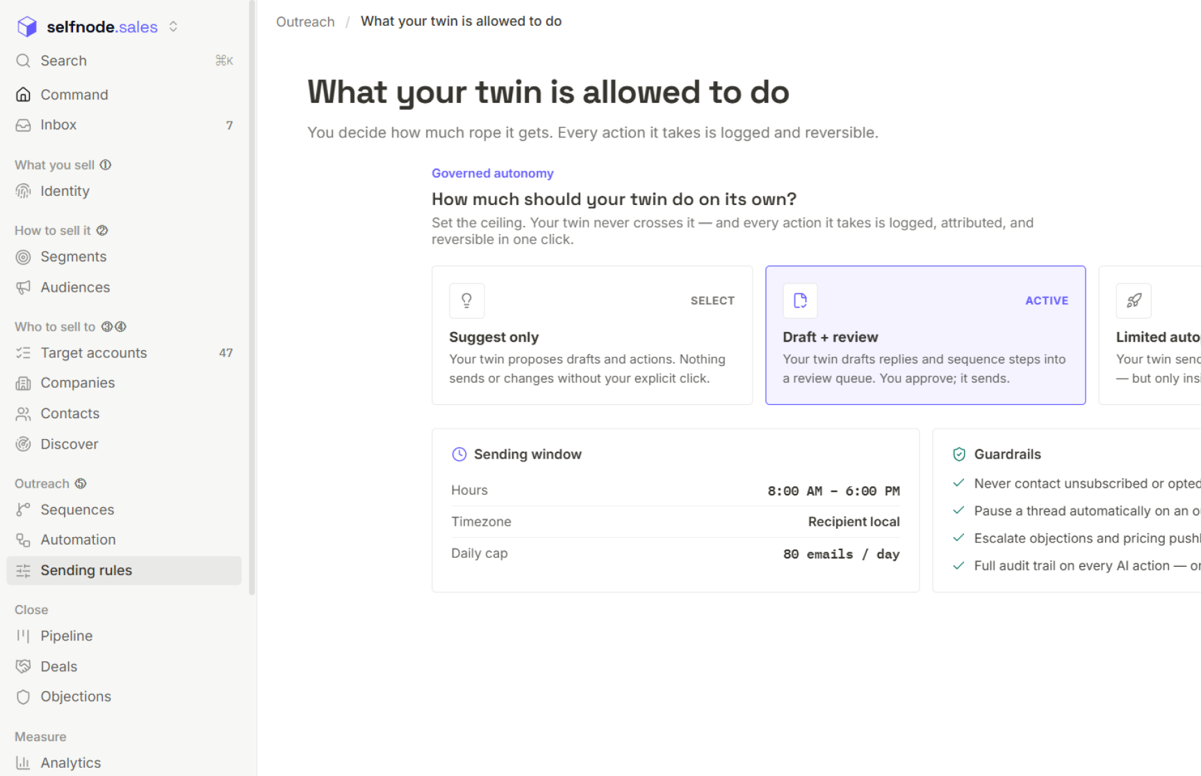 Autopilot rules, discount guardrails and approval routing